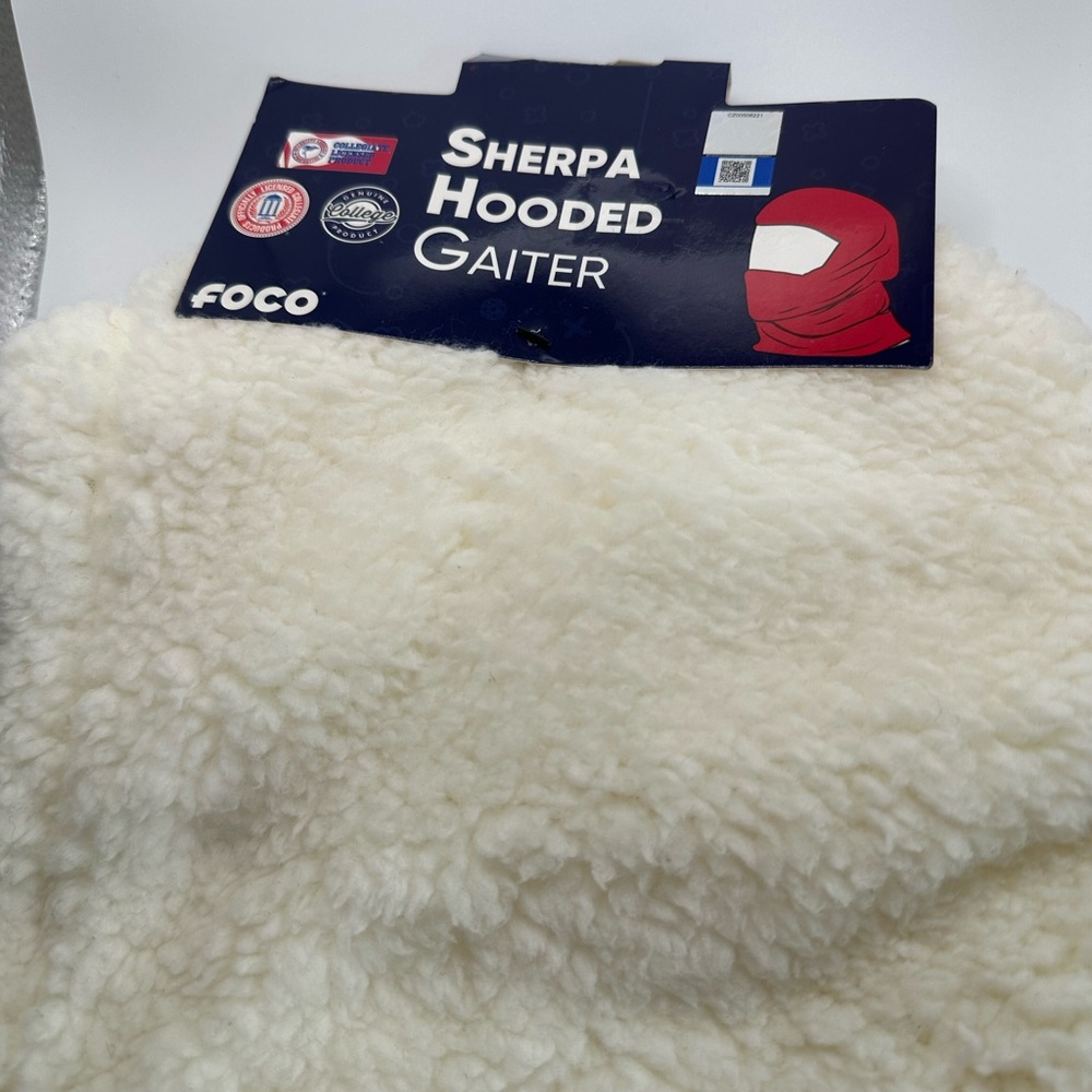 NWT Foco Clemson Football Sherpa White Winter Fleece Gaiter - Picture 3 of 4